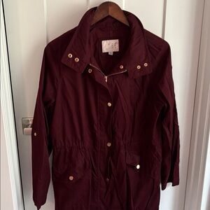 Burgundy Jacket with rose Gold Accents